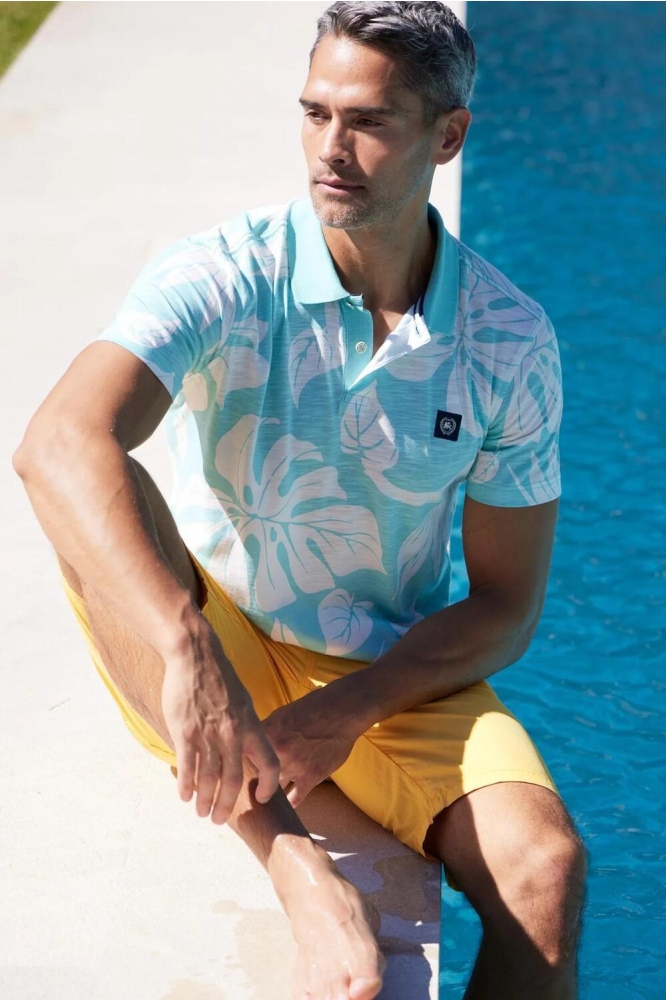 POLOSHIRT IN HAWAIIAANSE STIJL 2453279 410